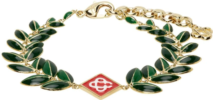 Casablanca Gold Laurel Leaf Bracelet 1