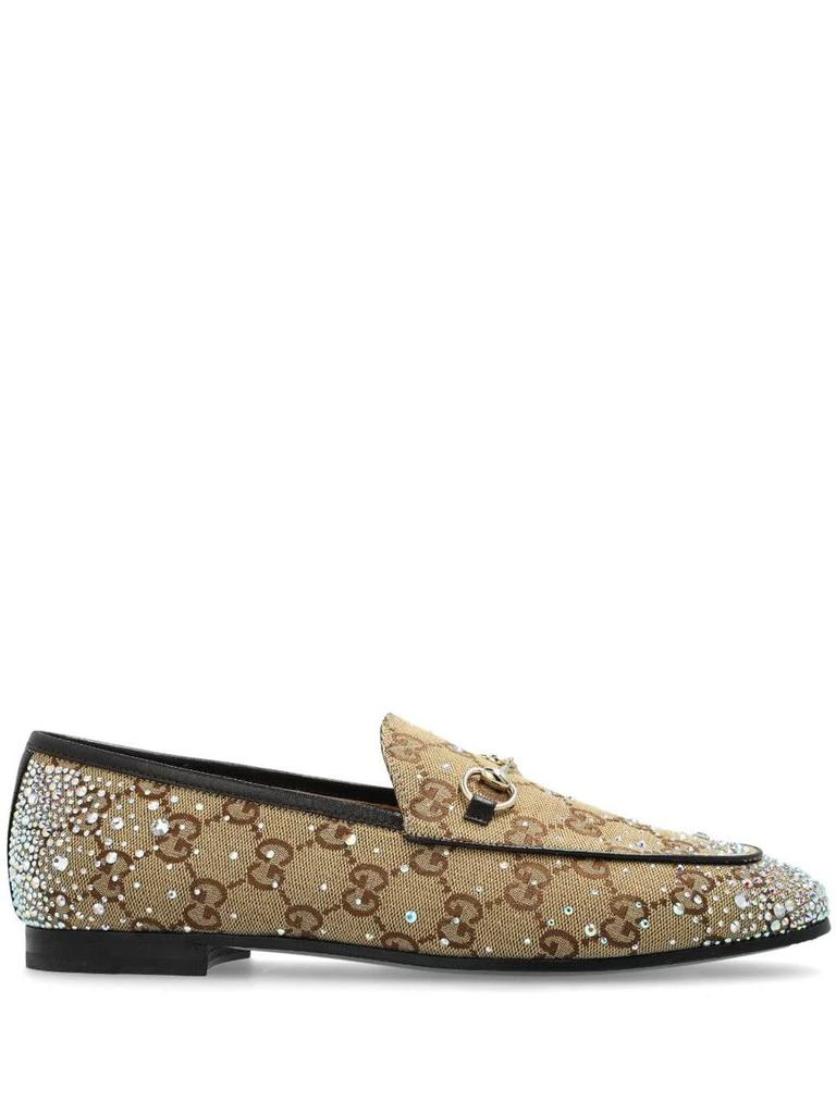 Gucci Gucci Jordaan Crystal Embellished Loafers 1