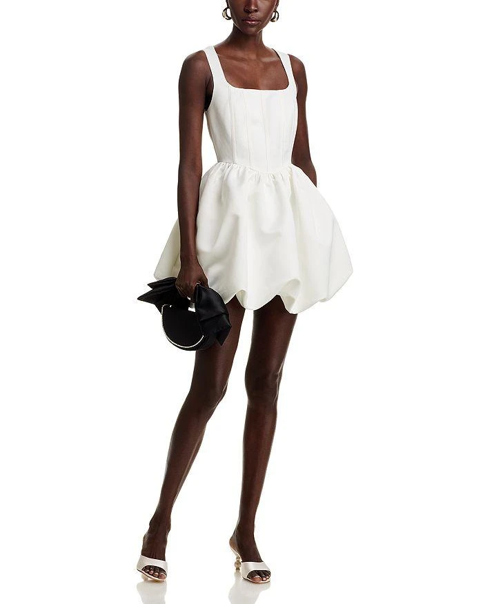 knee length dresses for ladies Lace Lure Corset Draped Black Mini Dress main image 0