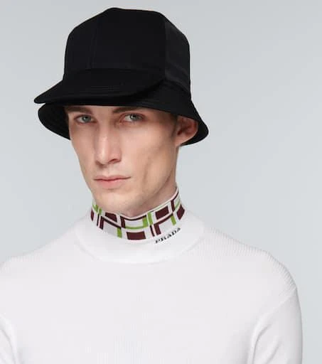 Prada Embroidered bucket hat 2