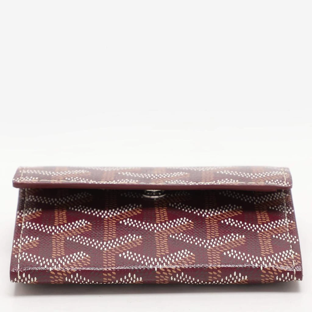 Goyard Goyard Burgundy Goyardine Coated Canvas Marigny Wallet 8