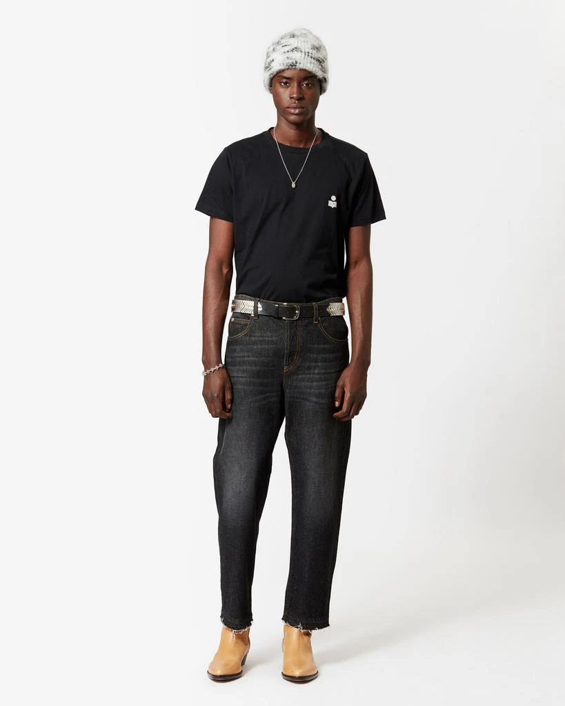 Isabel Marant ISABEL MARANT, ZAFFERH COTTON LOGO TEE-SHIRT - Men - Black - S 1