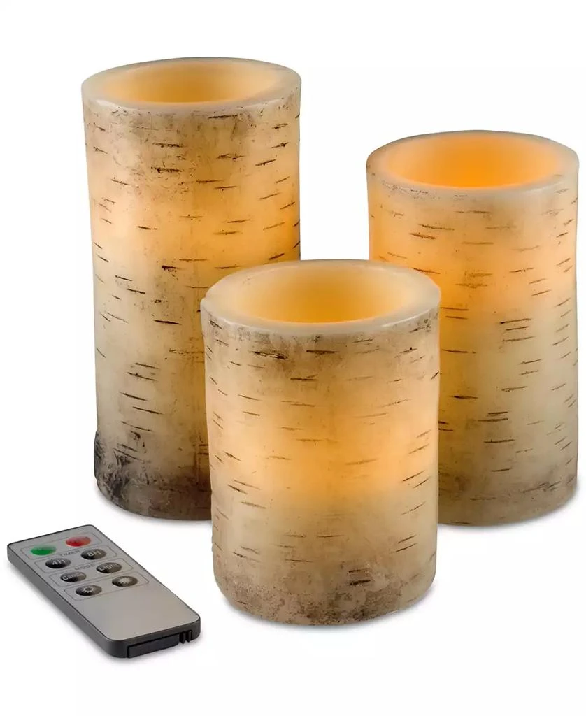 Trademark Global 4-Pc. Flickering Flameless LED Candles & Remote Control Set