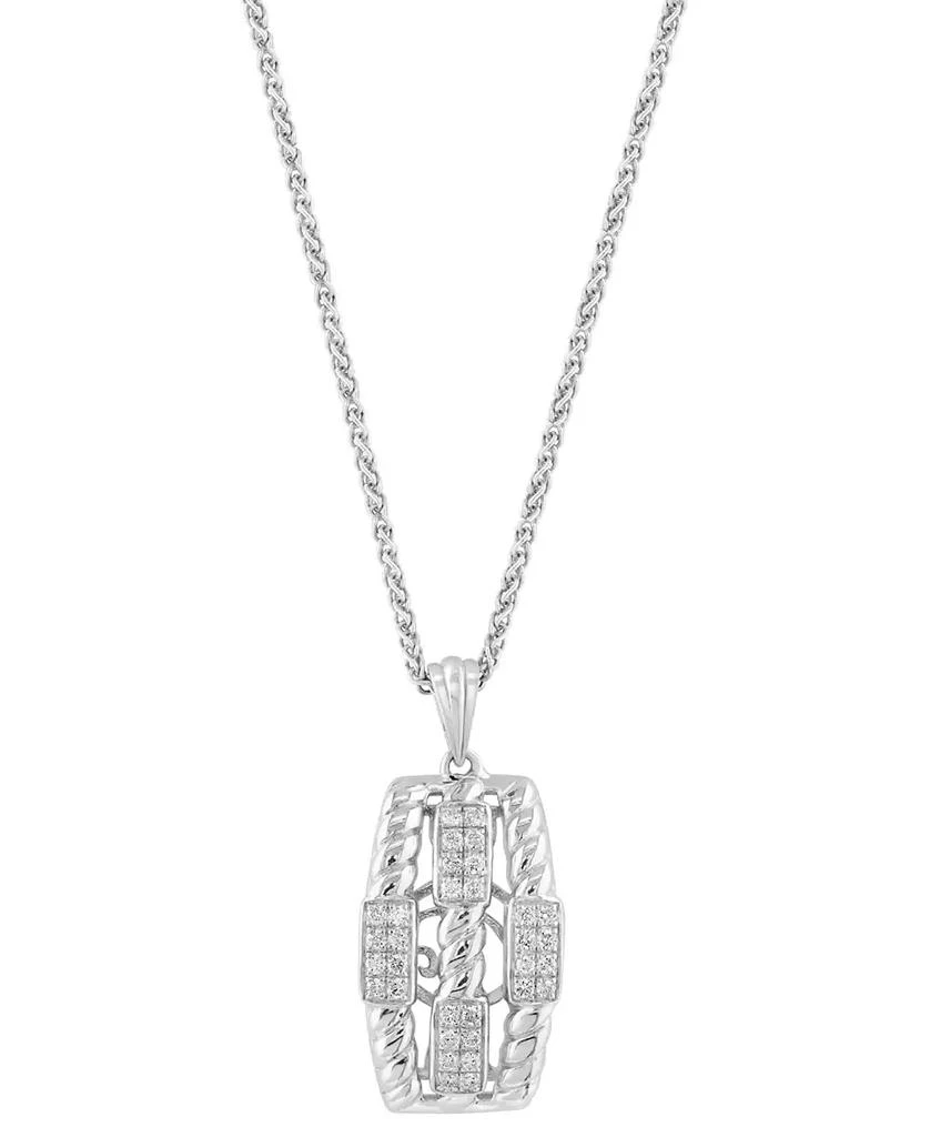 Diamond Pendant Necklace (1/3 ct. t.w.) in Sterling Silver