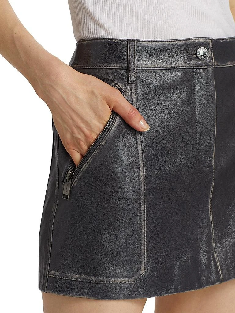 Michael Kors Micro Leather Mini Skirt 6
