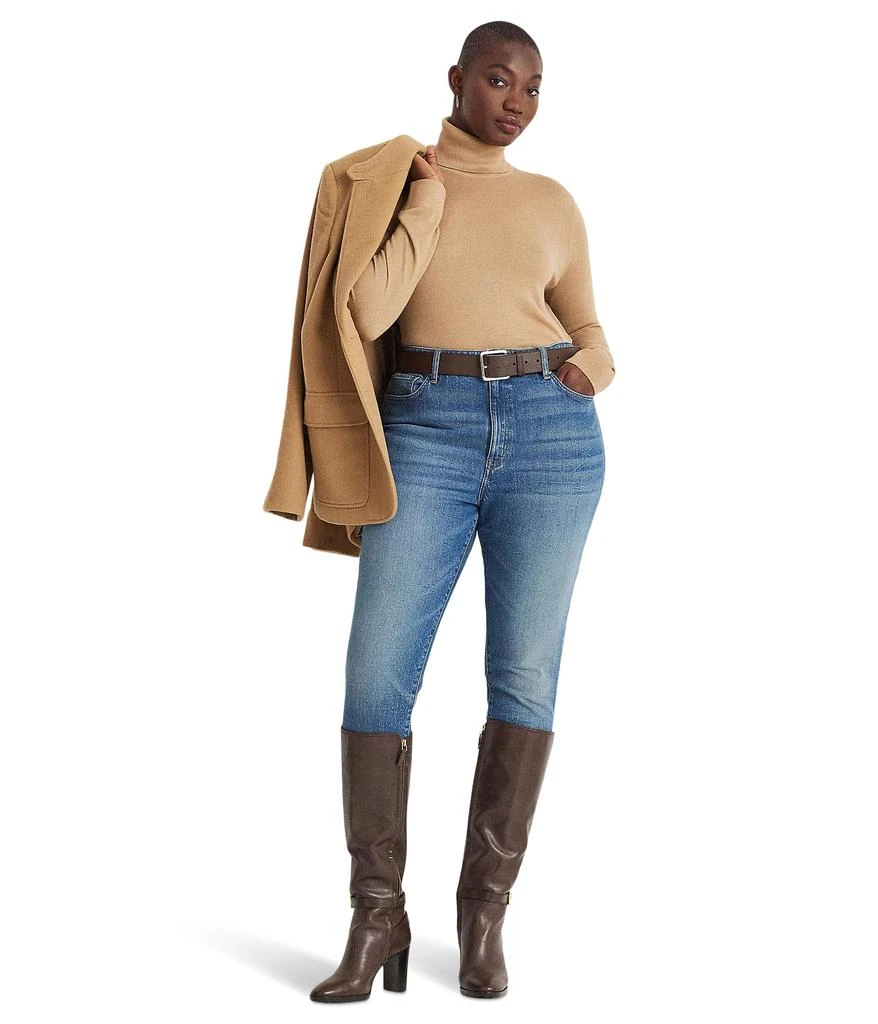 Ralph Lauren Plus-Size Silk-Blend Turtleneck 4