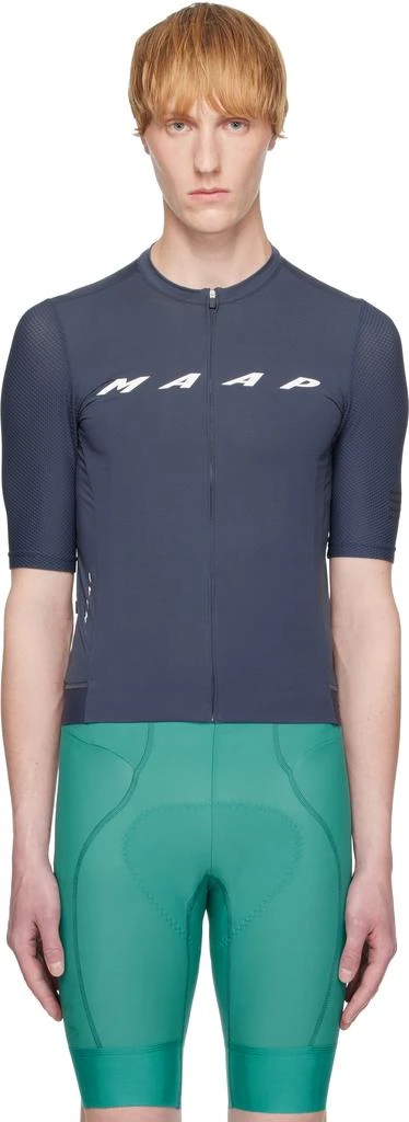 MAAP Navy Evade Pro Base Jersey 2.0 Cycling Top 1