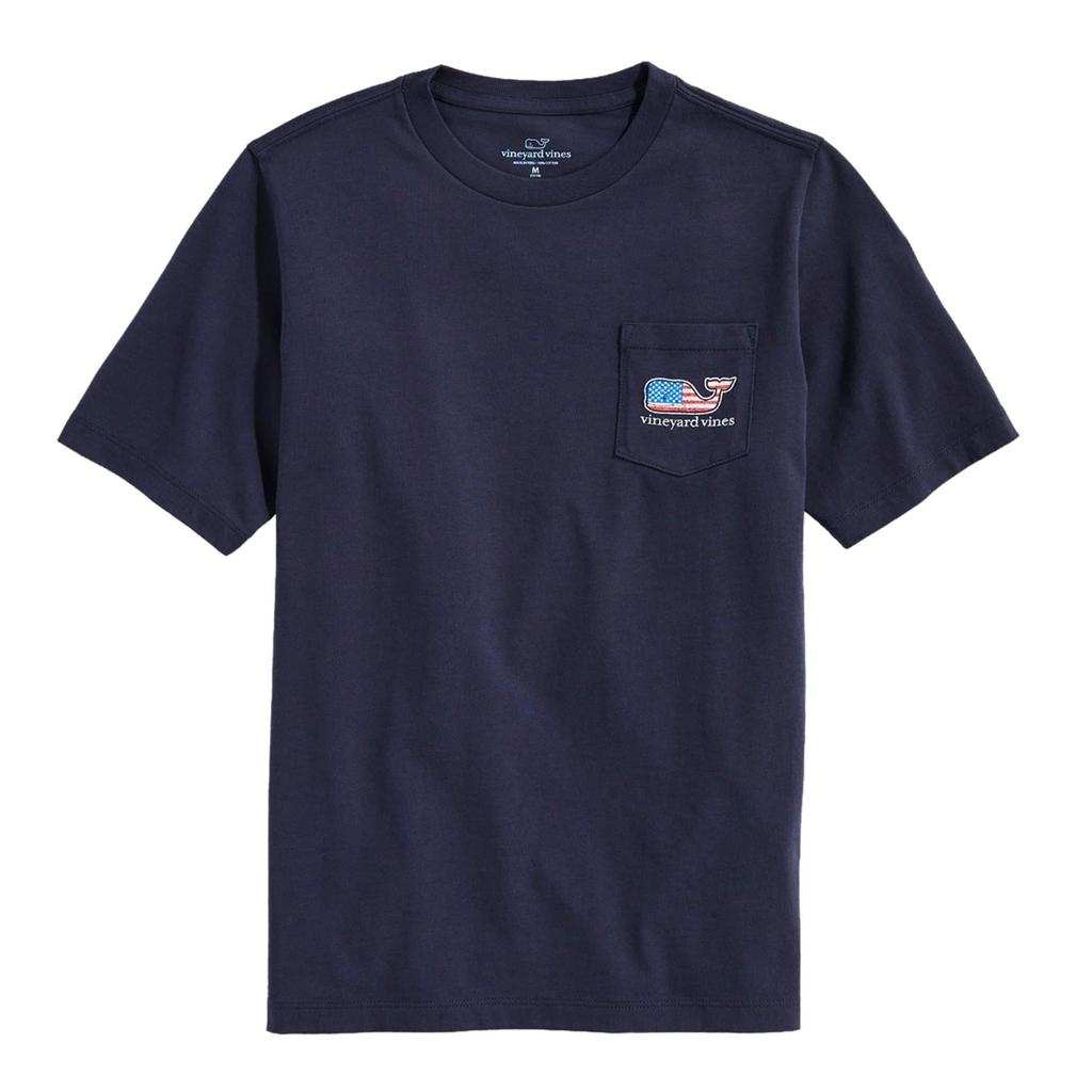 Vineyard Vines Flag Whale Short-Sleeve Pocket Tee (Toddler/Little Kids/Big Kids)