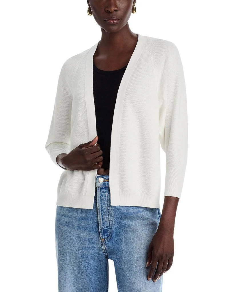 Sioni Waffle Knit Open Front Cardigan 1