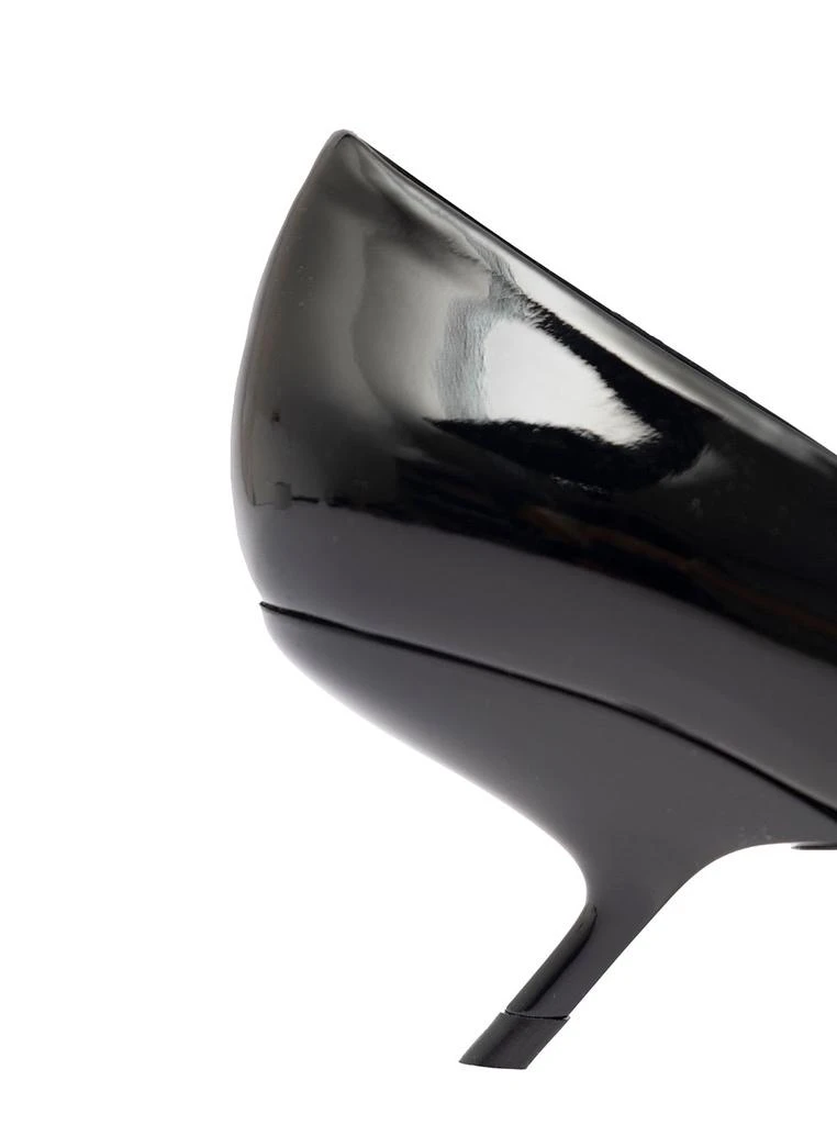 Salvatore Ferragamo eva Black Pointed Pumps With F Wedge Heel In Patent Leather Woman 3