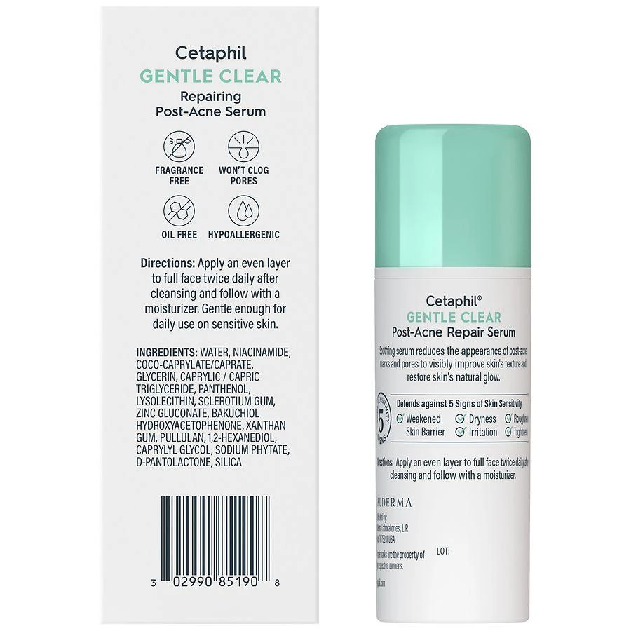 Cetaphil Gentle Clear Repairing Post Acne Serum Unscented 8