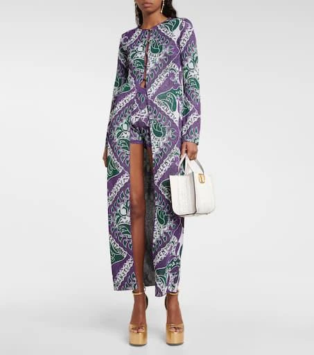 Valentino High-rise printed shorts 2