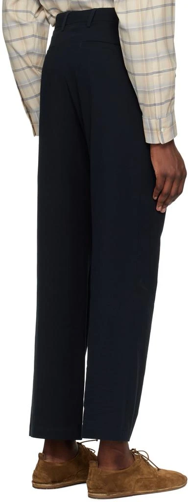 AURALEE Navy Hard Twist Trousers 3