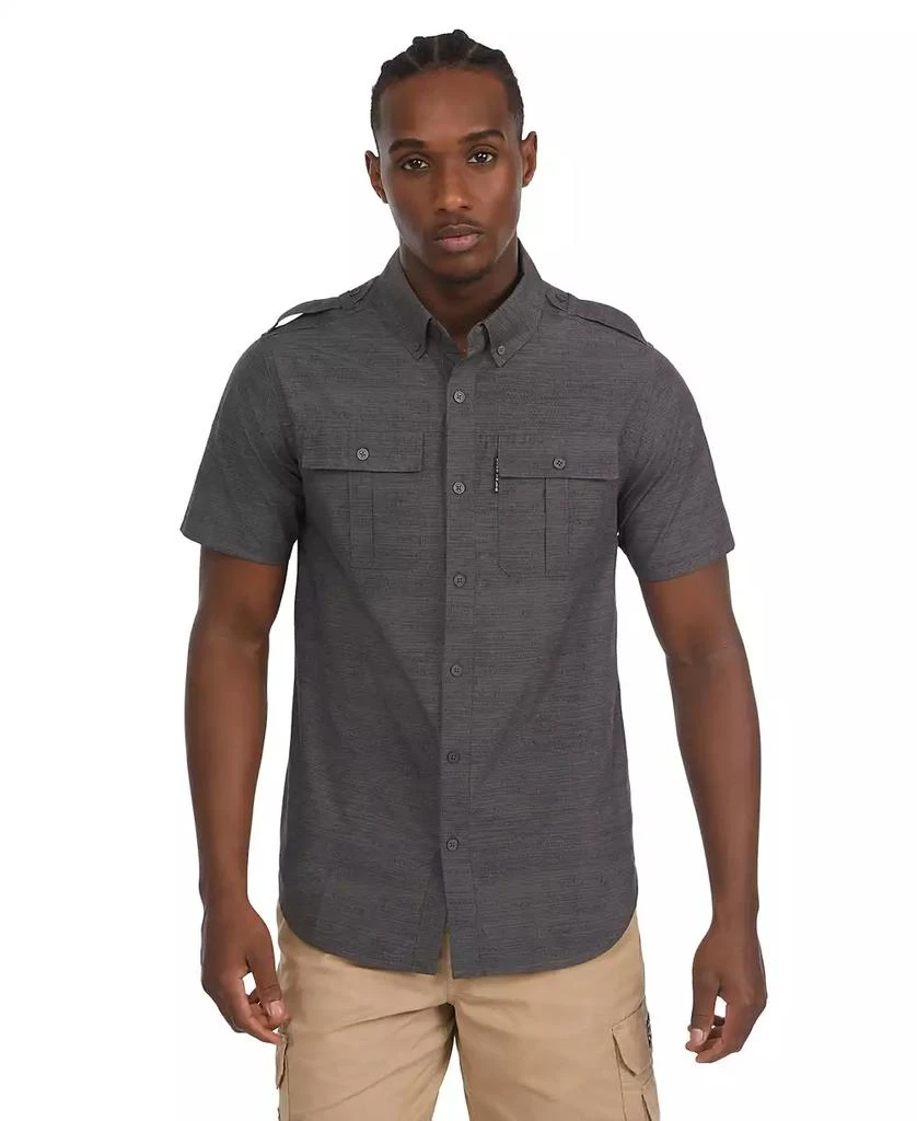 Ecko Unltd Men's Sweat Short Sleeve Woven Shirt 1
