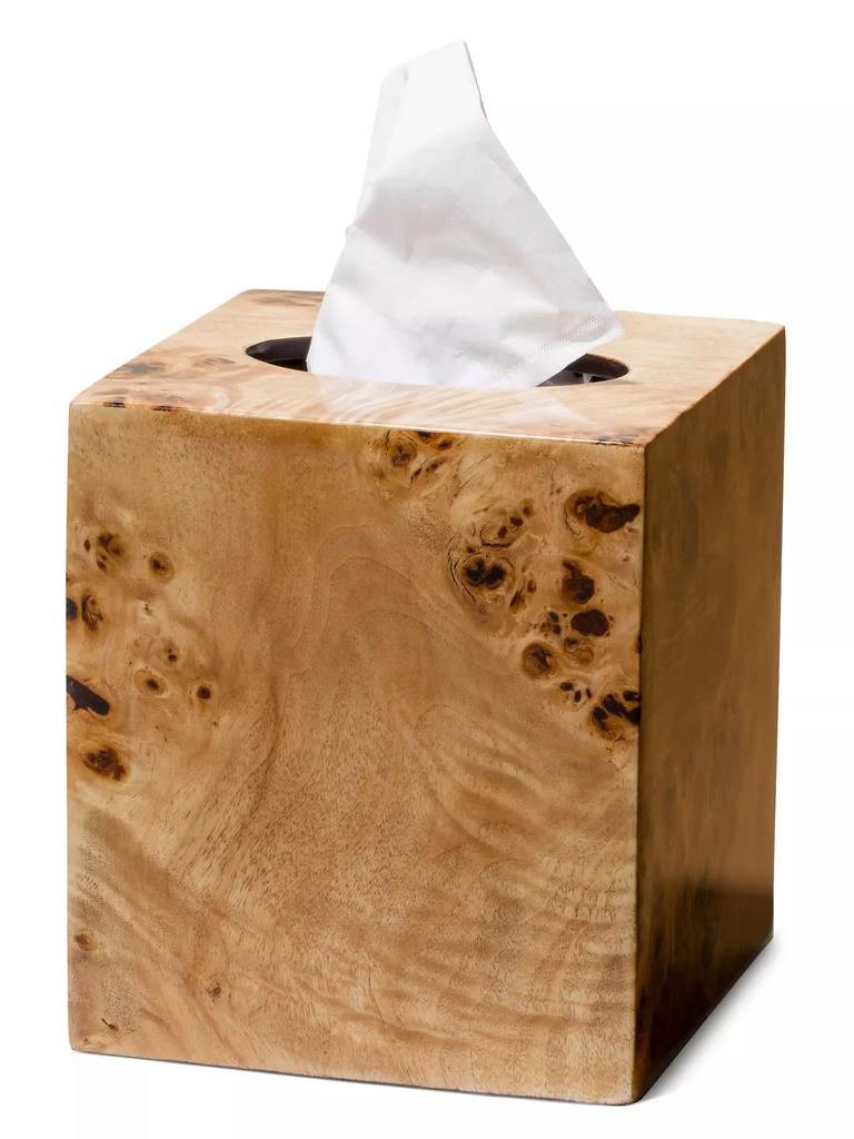 LADORADA Burl Veneer Tissue Box