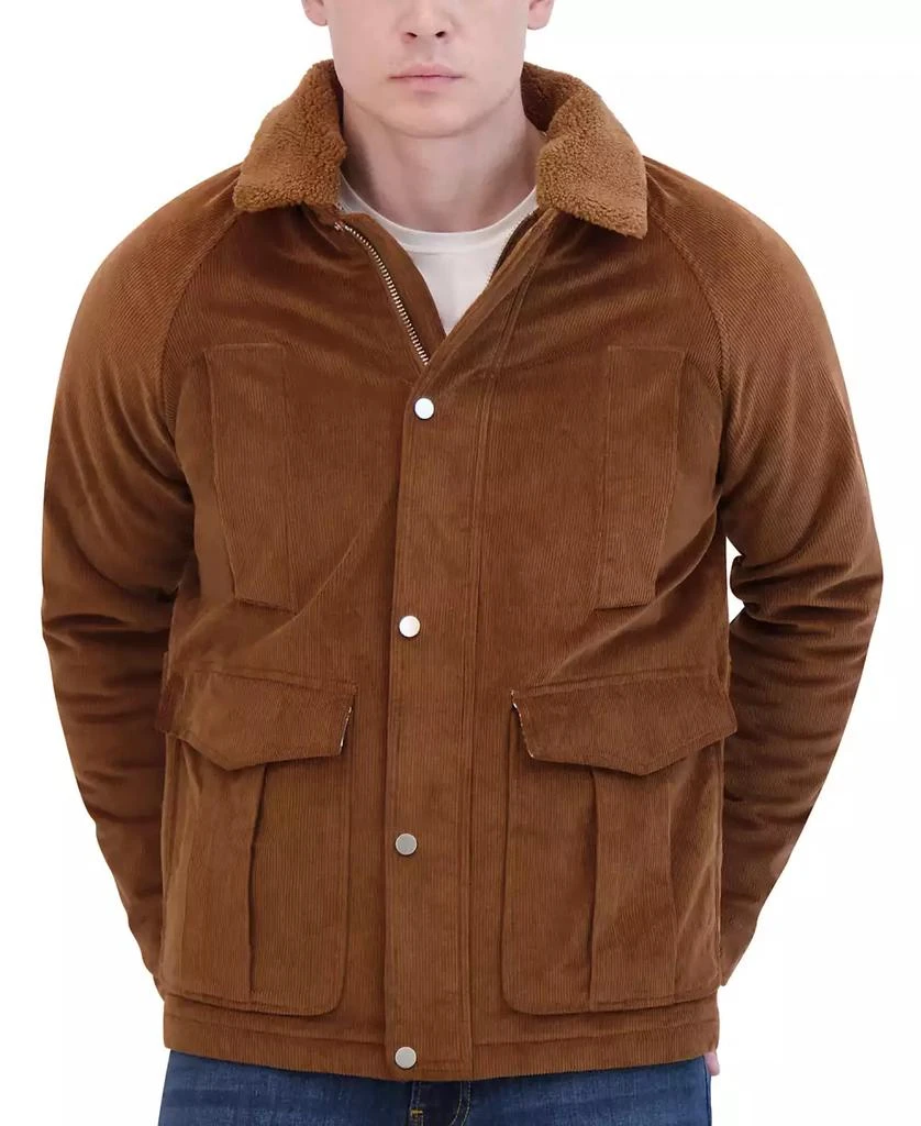 Robert Graham Men
s Corduroy Chore Jacket with Sherpa Collar 3