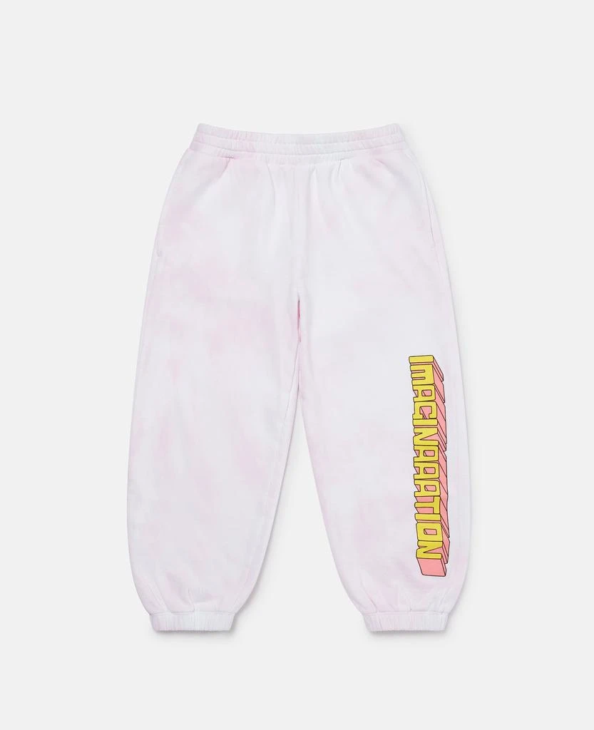 Stella McCartney Stella McCartney - Sponge Bob Tie-Dye Graphic Joggers, Pink, Size: 8 1
