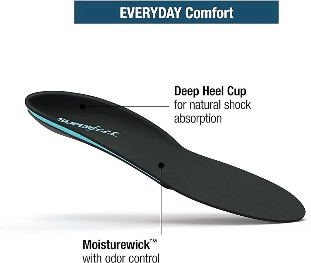SUPERFEET Superfeet - Unisex Everyday Orthotic Insole With Memory Foam 3