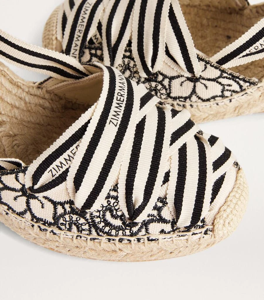 Zimmermann Embroidered Espadrille Wedges 95 7