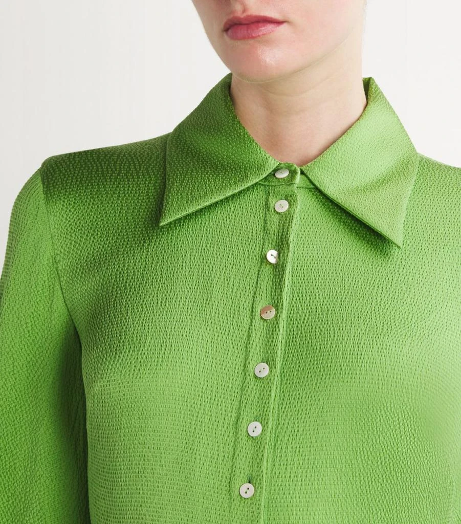 LAURA GREEN Silk Astrid Midi Dress 6