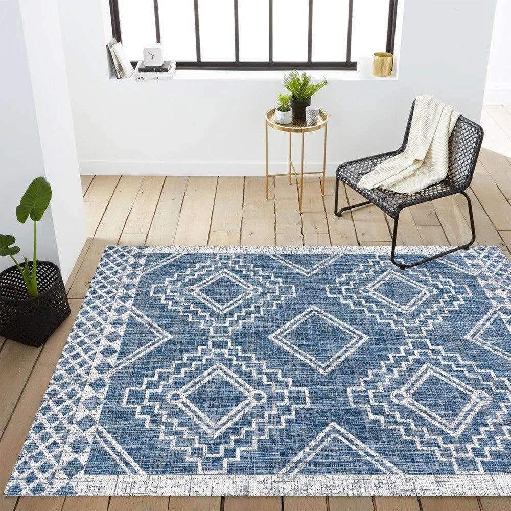 JONATHAN Y Marokko Diamond Tribal Medallion Indoor/Outdoor Area Rug 3