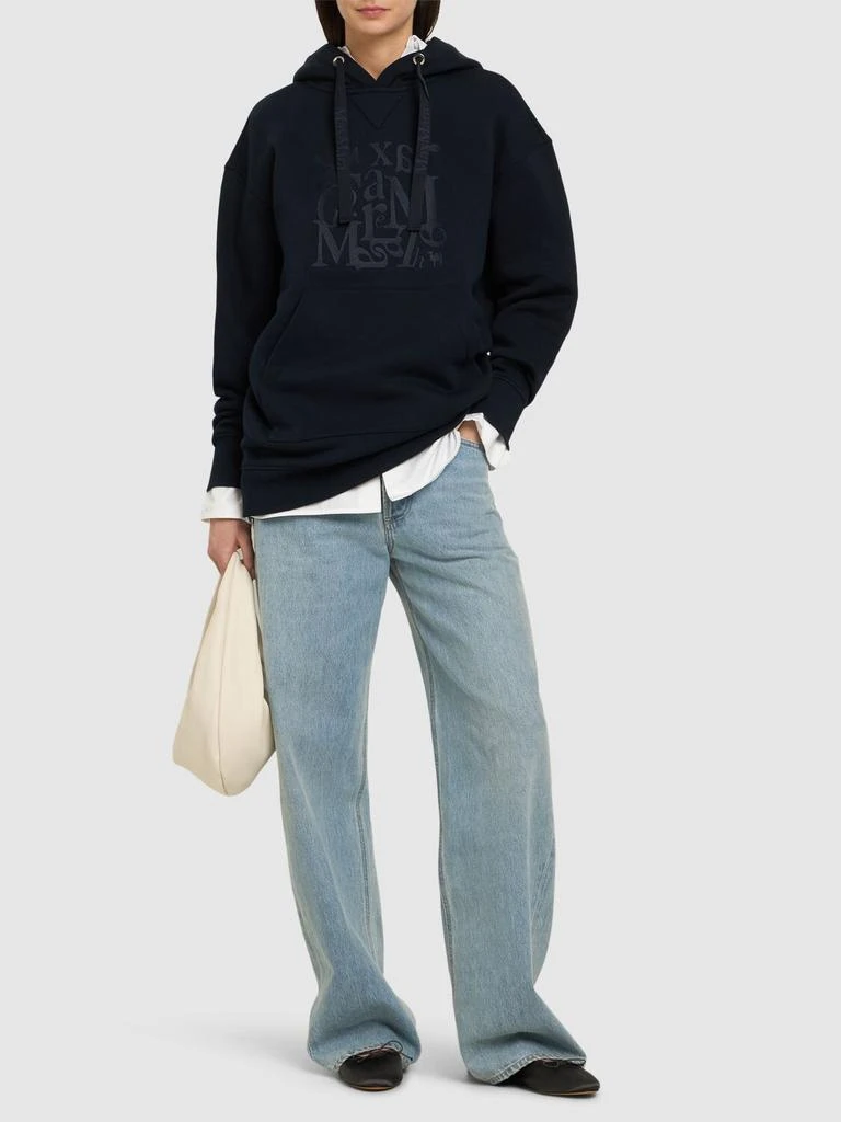 'S MAX MARA Musa Jersey Logo Oversized Hoodie 1