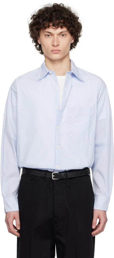 Merz b. Schwanen White & Blue SHIRT04 Shirt 1