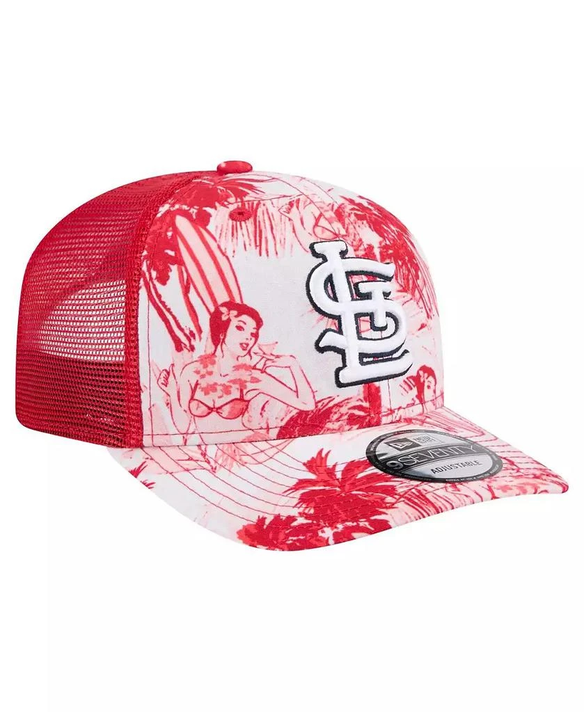 New Era Men's Red St. Louis Cardinals Hula Trucker 9SEVENTY Adjustable Hat 3
