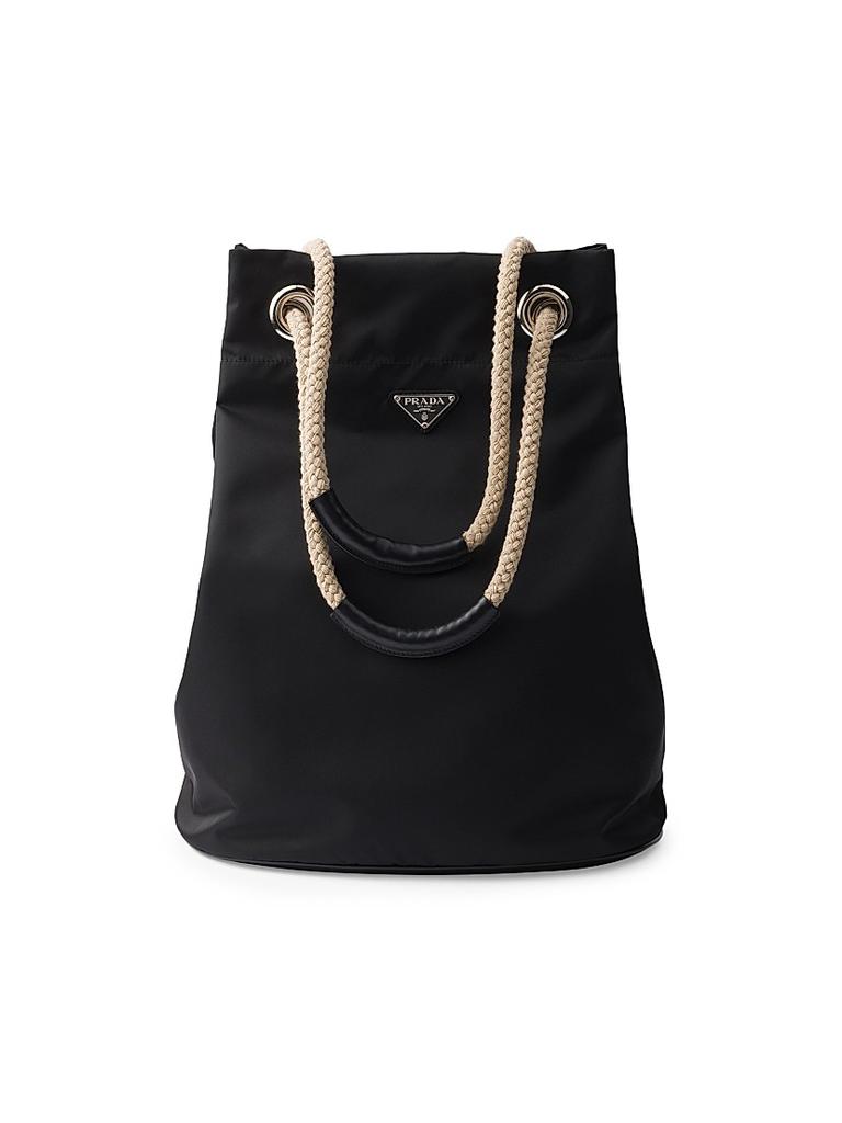 Prada CARAMEL LEATHER BIG ARQUÃ¨ HANDBAG - Tote Bags