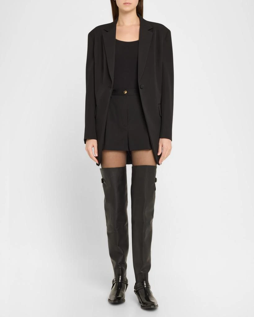 Versace Texano Over-the-Knee Leather Western Boots 3
