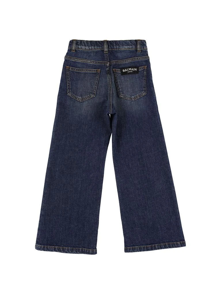 BALMAIN Organic Cotton Denim Jeans 2