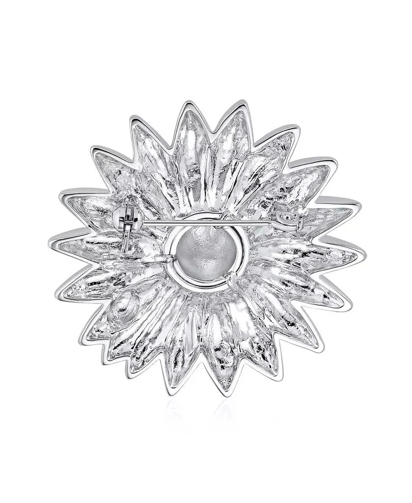 Bling Jewelry Two Tone Fashion Statement Ladybug Sunflower Daisy Brooch Scarf Pin Silver Gold Plated 3