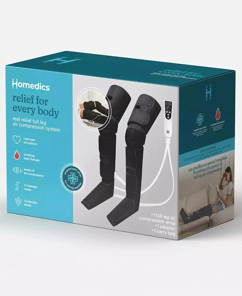 Homedics Real Relief Full Leg Air Compression System 7