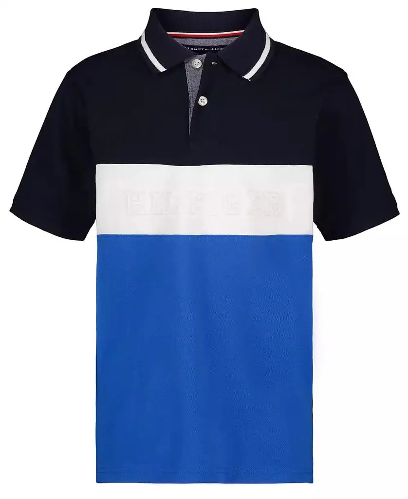 Tommy Hilfiger Boys' 8-20 Color-Blocked Logo Polo Shirt
