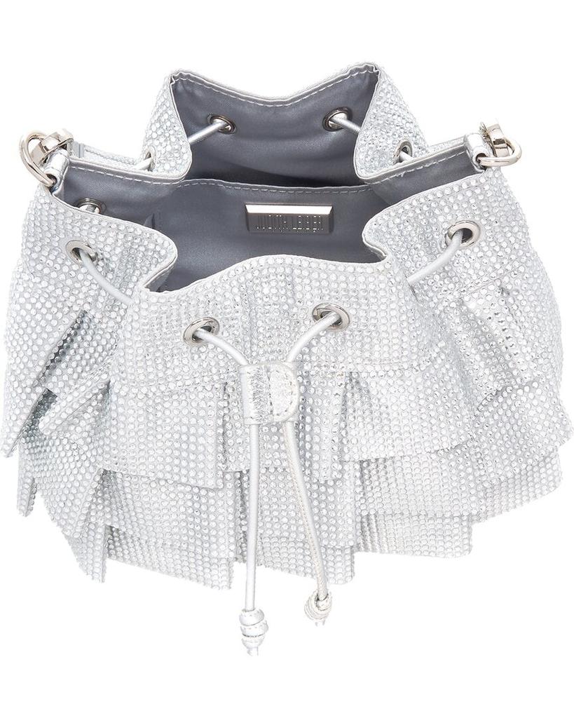 Judith Leiber Ruffle Pouch Fullbead Tote