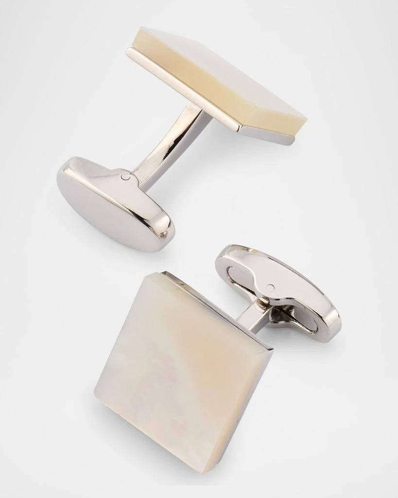 LINK UP Men's Square Mother Of Pearl Cufflinks 4