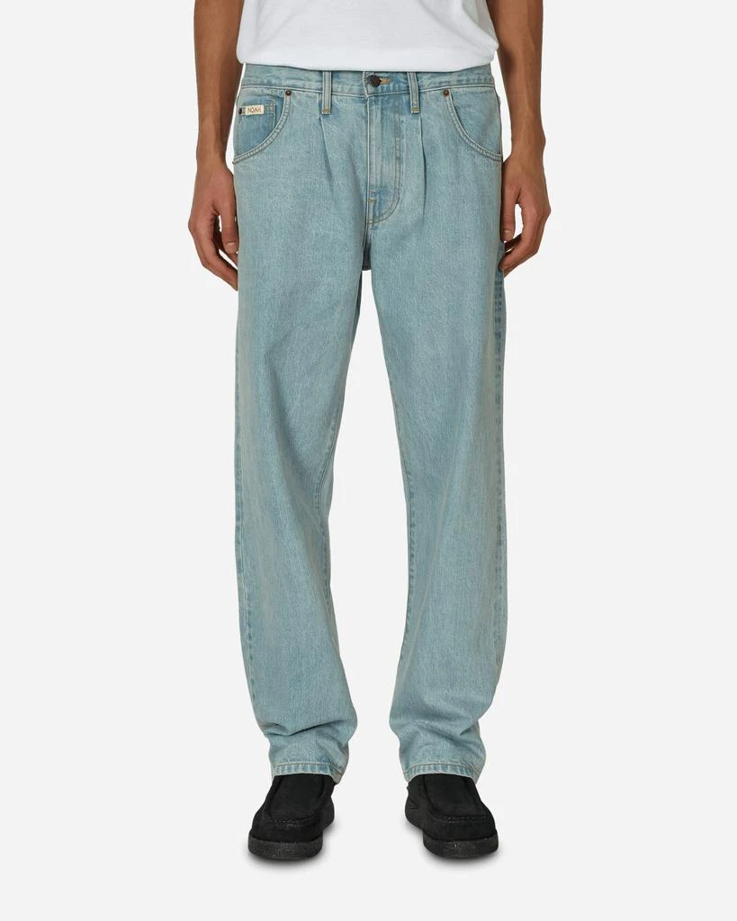 Noah Pleated Jeans Light Wash 1