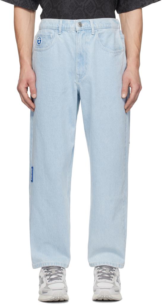 AAPE Blue 'AAPE NOW' Jeans