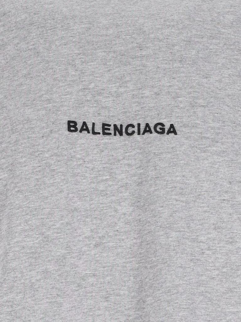 Balenciaga Balenciaga Logo Embroidered Crewneck T-Shirt 3