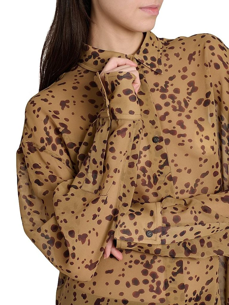 Salvatore Ferragamo Scattered Dye Silk Shirt 6