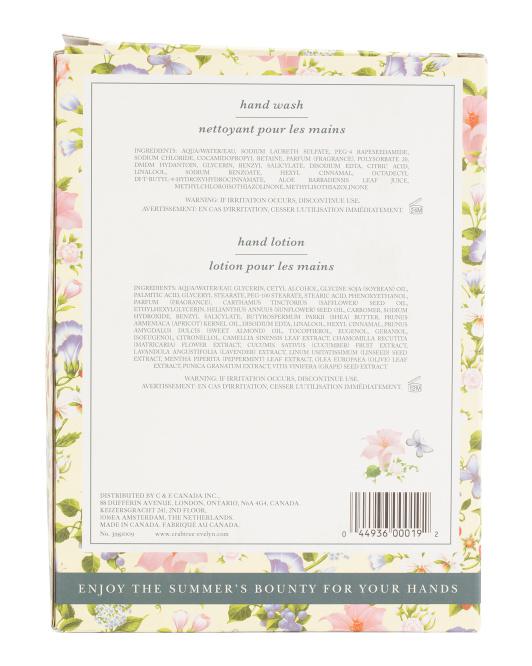 Crabtree & Evelyn 17oz 2pc Summer Hill Hand Wash And Hand Lotion Set
