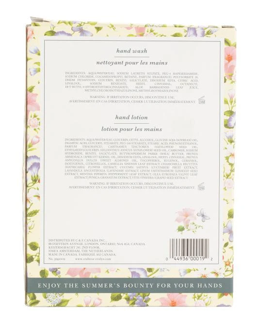 Crabtree & Evelyn 17oz 2pc Summer Hill Hand Wash And Hand Lotion Set 2