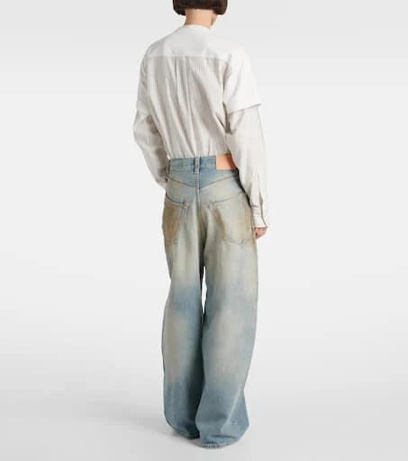 Acne Studios Penicillin distressed mid-rise wide-leg jeans 3