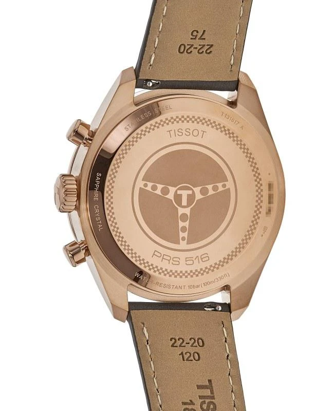 Tissot Tissot PRS 516 Chronograph Grey Dial Leather Strap Men's Watch T131.617.36.082.00 4