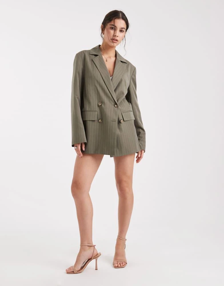 Shop Miss Selfridge slouchy oversized double breasted blazer co