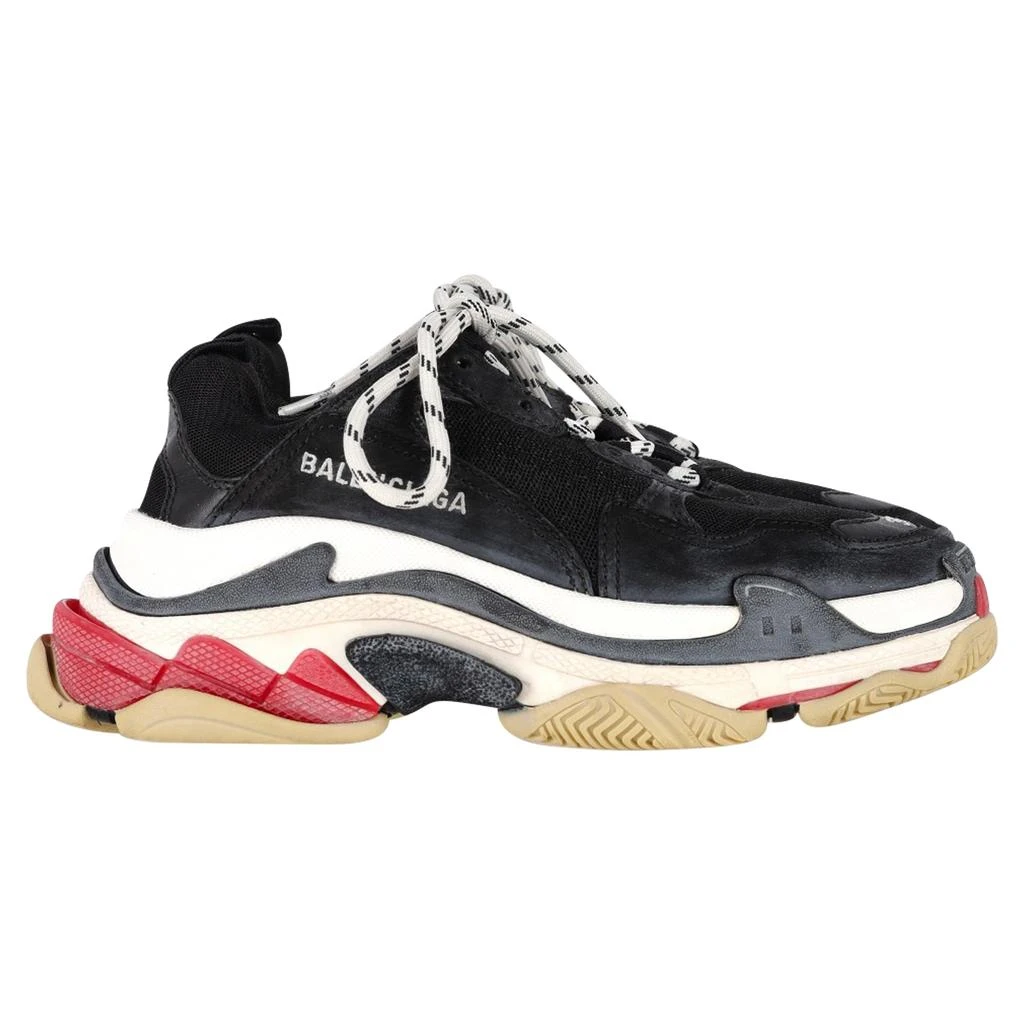 Balenciaga Triple S Sneakers in Black White Red Polyester 1