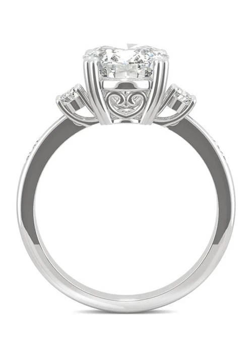 Charles 
Colvard 3.14 ct. t.w. Moissanite Oval Engagement Ring in 14K White Gold 3