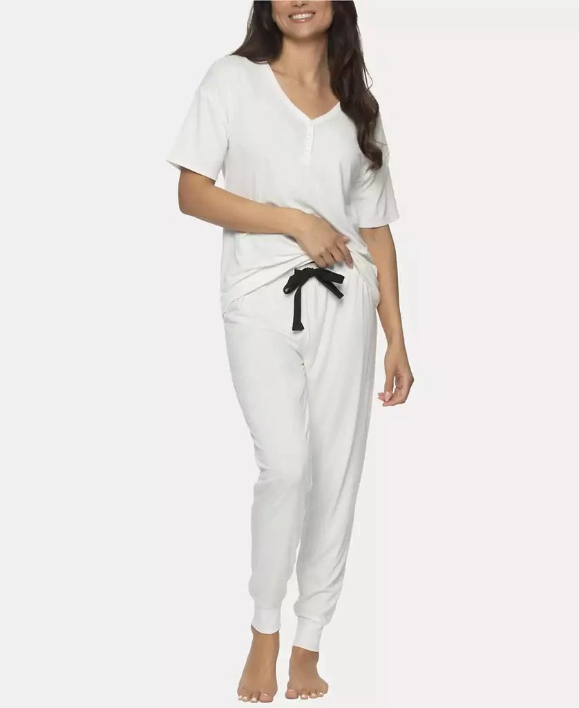 Felina Women's Jessie 2 Pc. Jersey Knit Lounge Set 3
