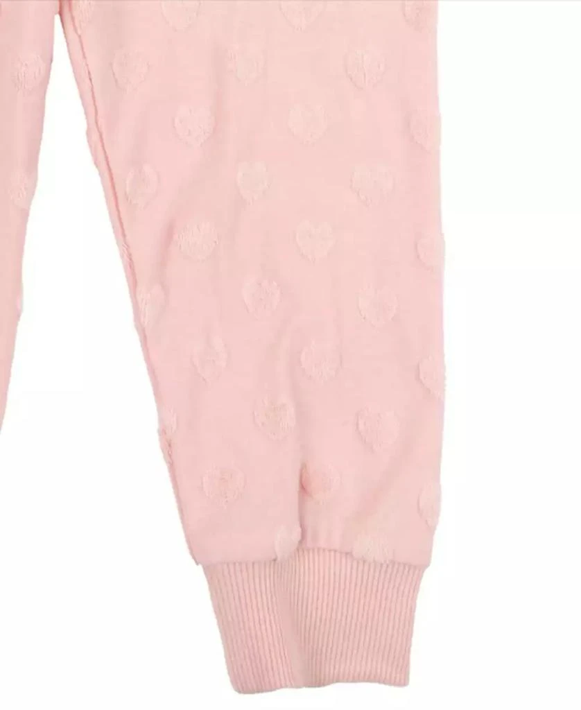 Rare Editions Baby Girl Textured French Terry Outfit, 2-Piece Set 4