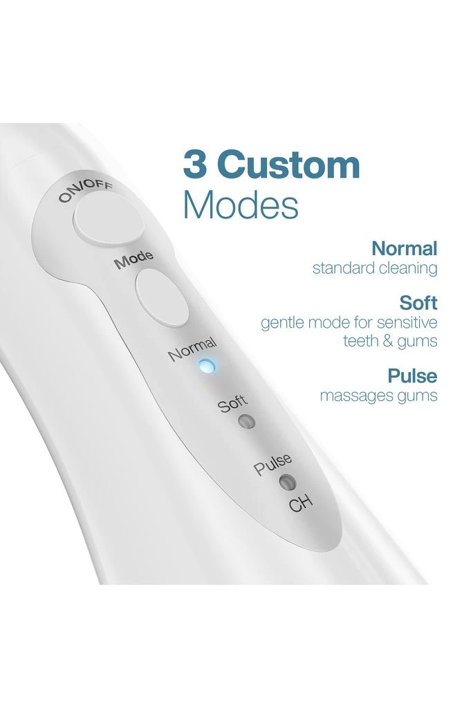 AquaSonic White Water Flosser with 4 Tips & Travel Pouch 7